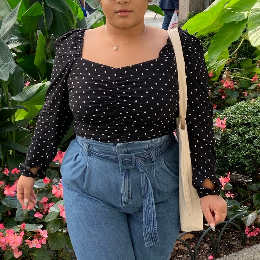 Polka dot top